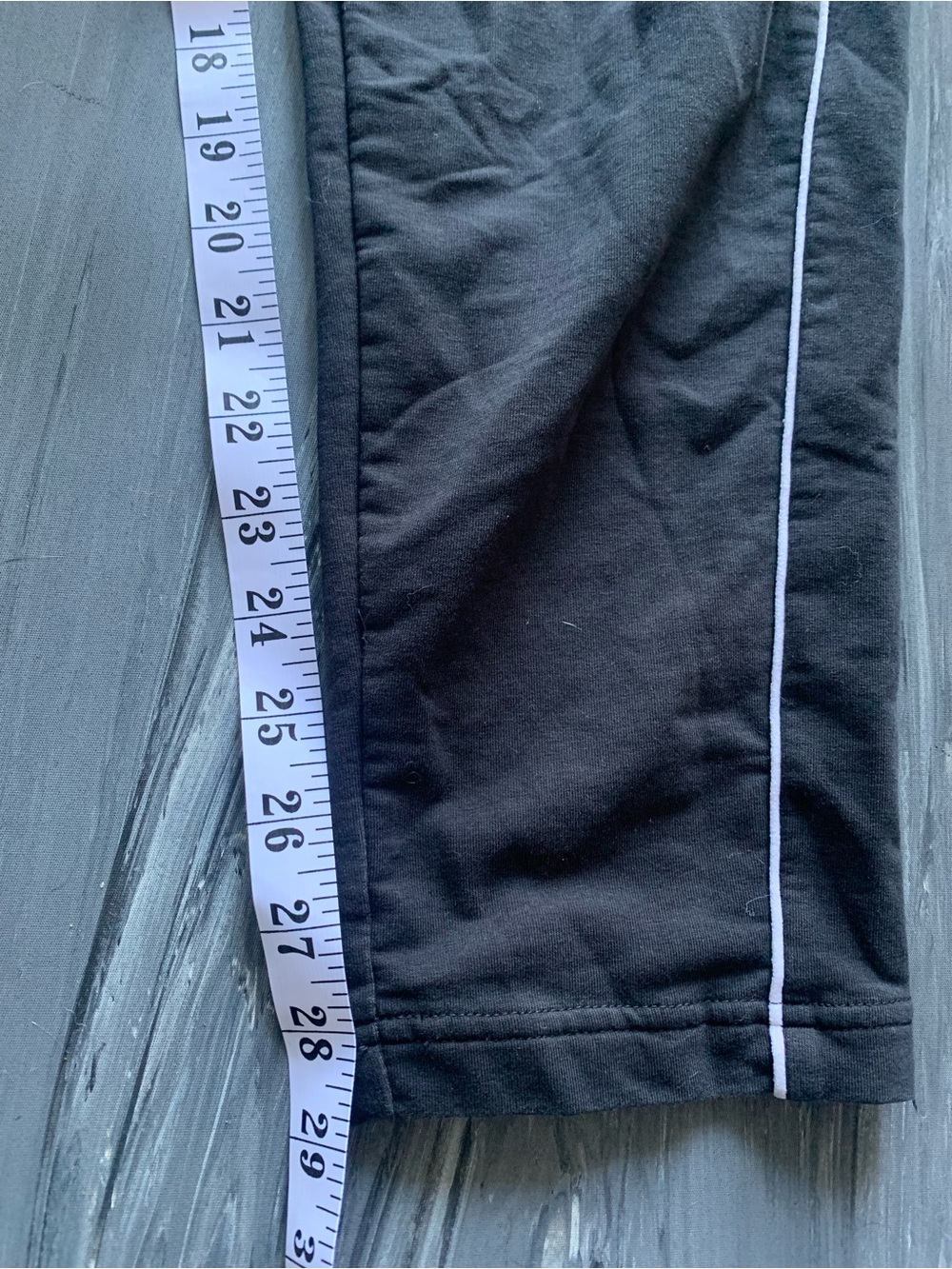 Puma Black Unisex Jogger with White Piping - Picture 4 of 6
